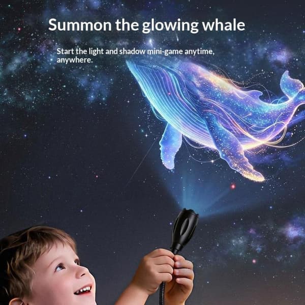 Mini Galaxy Stjerneprojektor 2-i-1 Atmosfære Natlys Soveværelse A1