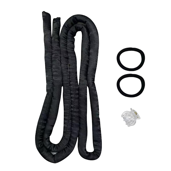 Heatless Curling Rod Pandebånd No Heat Curls Silkebånd Hår Ro D