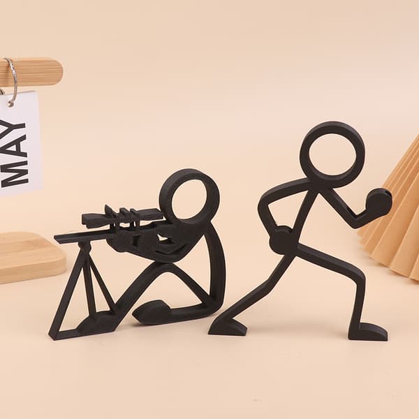 3D-tulostetut tikkuhahmo-kynätelineet kynäpidikkeet kynäsäiliö 02