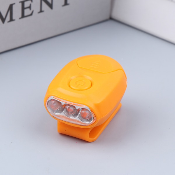 Mini LED-hodelykt Bærbar Cap Light Roterbar Clip-on Hat Ligh Yellow