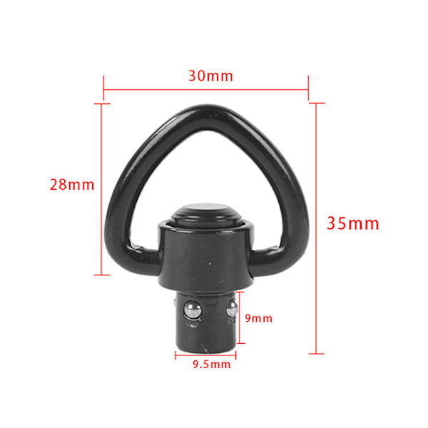 Peach Heart Shape QD Quick Release Sling Swivel Mount Ring Hunt