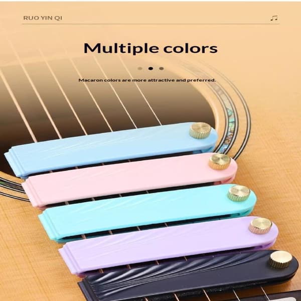 Gitarrljuddämpare Mute Pad Strängskydd Icke-störande Gitarr St Pink