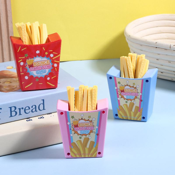 Morsom simuleringspommes frites prankleke foreldre-barn interaksjon skrivebord Red