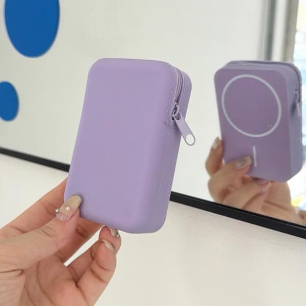 Myntväska Telefonhållare Stöd Silikon Magnetisk Trådlös Berlock A7