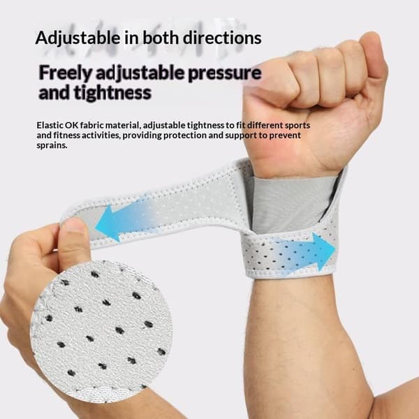 Tryck handledsskydd fjäderstöd andningsbar vuxen badminton Gray
