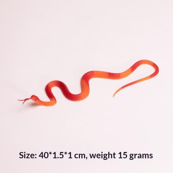 40 cm Realistisk Gummi Leksaksorm Simulering Python Halloween Födelsedag A8