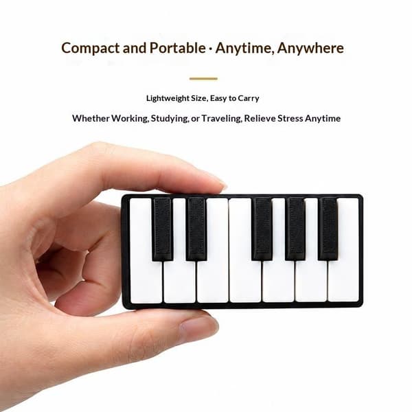 Press-Type 3D-printet pianotastatur-klikker Giftfri PLA Fidget A11