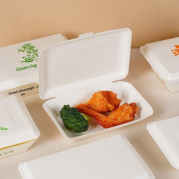 50 stk engangs papirbeholder takeaway lunsjboks tykk papir A1