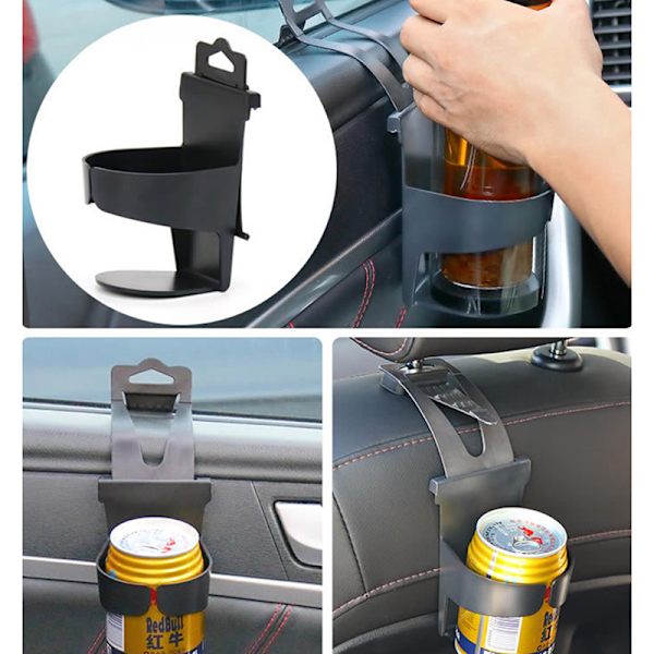 Bil Lastebil drikkevann flaskeholder Universal Black Beverage Cu