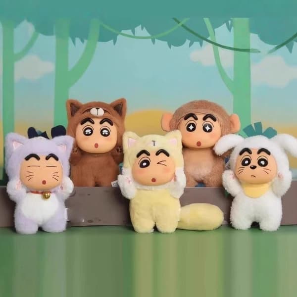 1 stk. ny Crayon Shin Chan Big Tail Series Blind Box e Mini Dukke A1