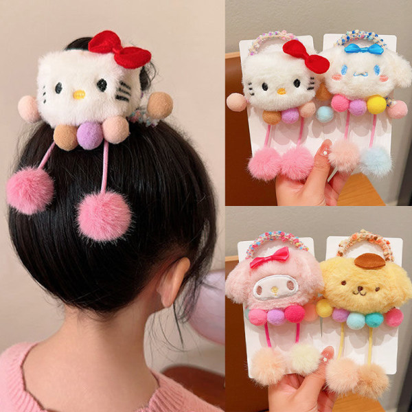 Lapset e Pehmo joustavat hiusnauhat Sarjakuva hiusnauhat Scrunchie A3