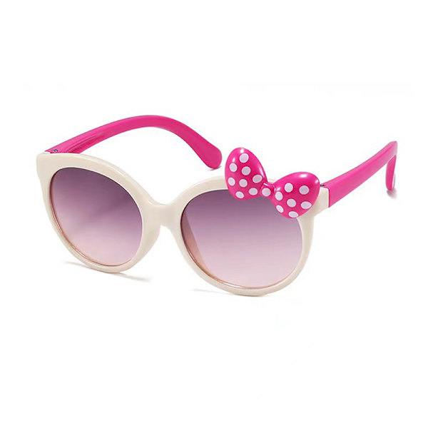 Børnemodesolbriller Bowknot Solbriller Lovely Gradient Colo Pink