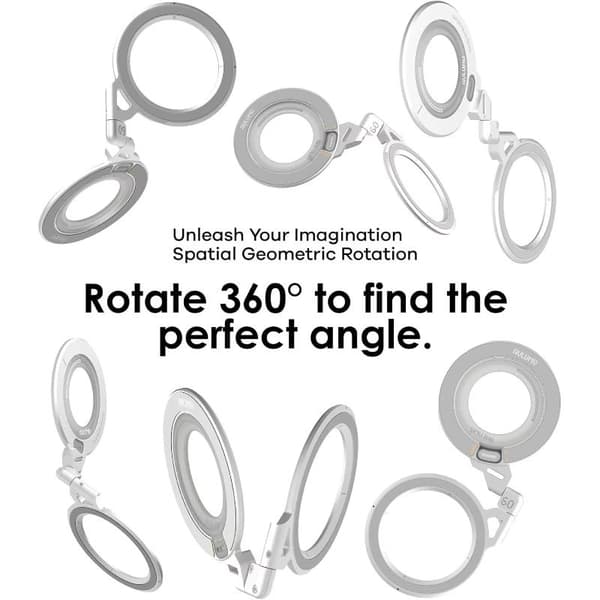 Ultralynn aluminium magnetisk ringgrep omnidireksjonell lysende A1