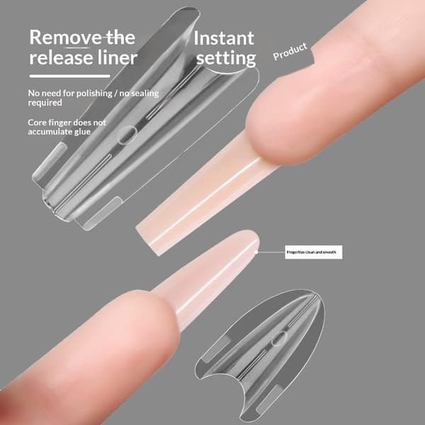280 st Crystal Armor Model Nail Sandwich Dual Nail Forms Extens 28