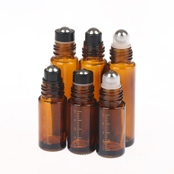 5ml/10ml Glasrullflaskor TJOCKA Roll On-flaskor med rullkula B 10ML