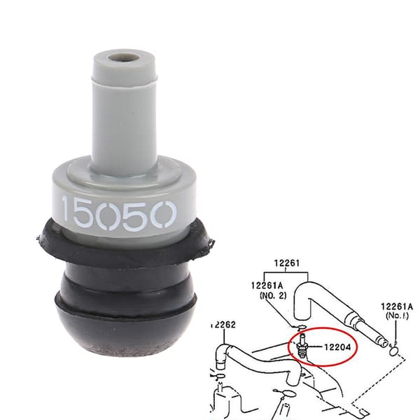Bilmotor PCV udluftningsventil tætning 12204-15050 One Way