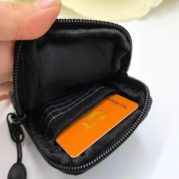 Mini EDC Pung Opbevaringslomme Tegnebog Polyester Møntpung A1