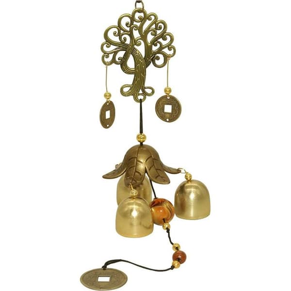 Vindspel Utomhus Lyckoträd Metallklocka Feng Shui Vindspel B