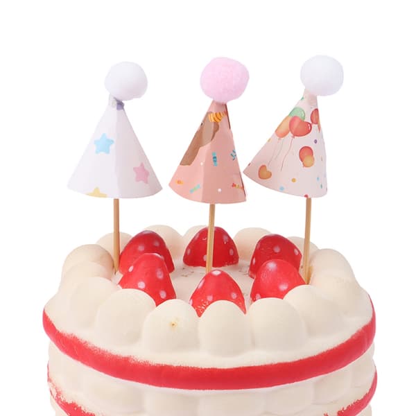 10 Stk Mini Hat Bage Kage Topper Dukkehus Hat Fødselsdagskasket Ch 3#-10Pcs