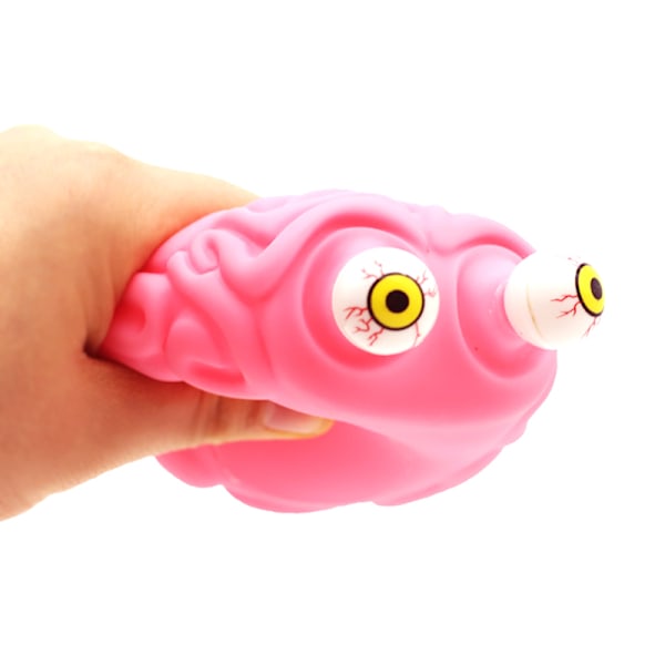 Anti-stress Flippy Hjerne Squishy Øje ping  Legetøj  Aflastningslegetøj Pink