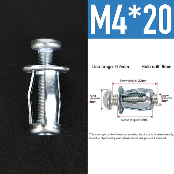 10 set M4/M5/M6 Jack Nuts Bil Metallskruv Kronmuttrar För Hollo M4/20