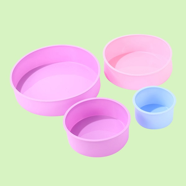Rund form silikon tårta bakform DIY mousse fondant Cy 15cm
