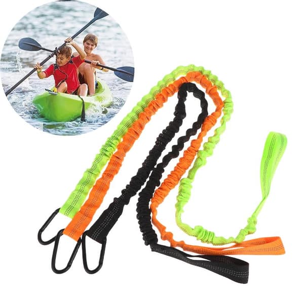 1 st 94/100 cm kajakpaddel anti-dropp elastiskt rep surfbräda tra Orange