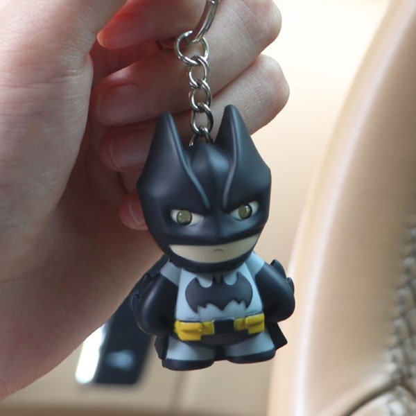 Batman Led Belysning Ljud Nyckelringar Creative Gifts Bagpack Pend