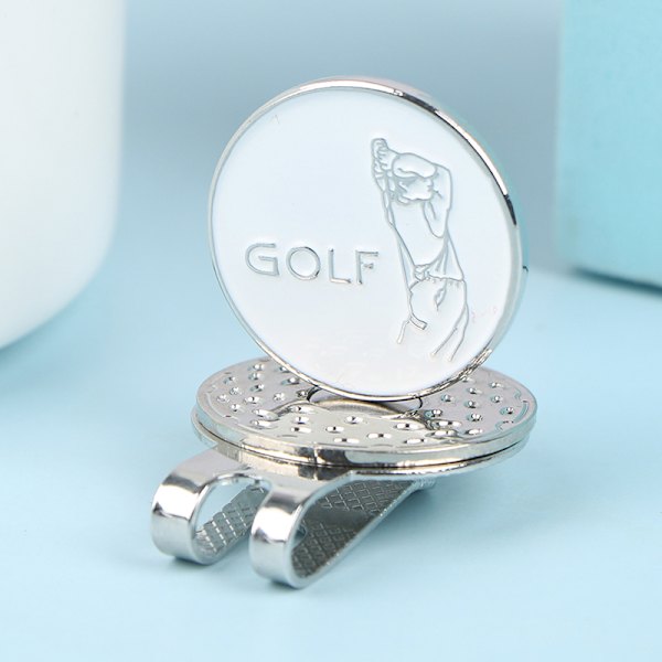 1 stk GOLF Cap Clips Golf Ball Markers Hat Clip Treningstilbehør