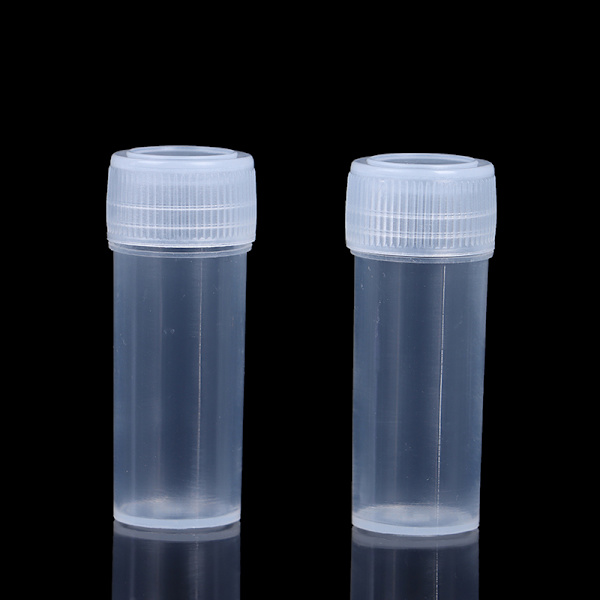 5 ml plastprøveflaske Reagensrør Mini små flasker hetteglass St