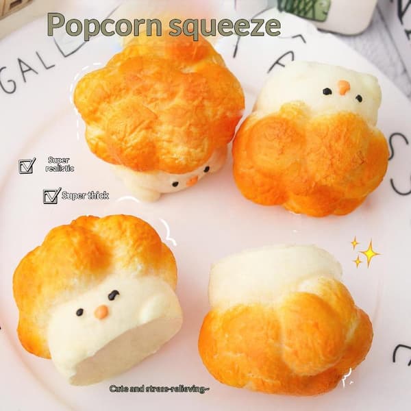 e Popcorn Kylling Leketøy Myk Sakte Stigende For Barn Gaver