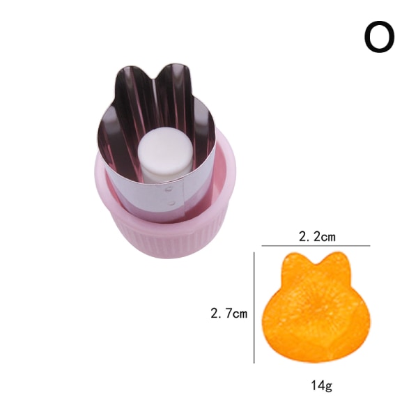 Rustfritt stål Frukt Grønnsak Press-type Mini Cookie Shape te O