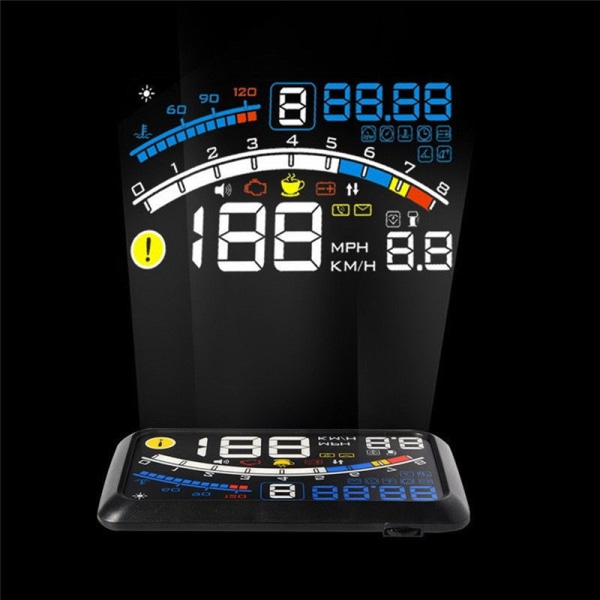 Universal F4 Head Up Display HUD ODB2 Auton nopeusmittari