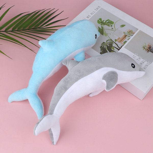Nye 30 cm dejlige delfinplys legetøj fyldte bløde e dyredukker Pink