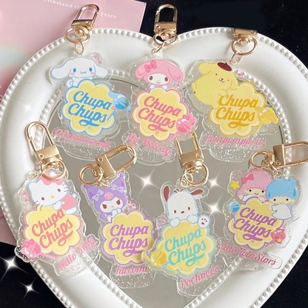 Anime Cartoon Kawaii Akryl Nøglering Vedhæng Taske Charm Decorat A1