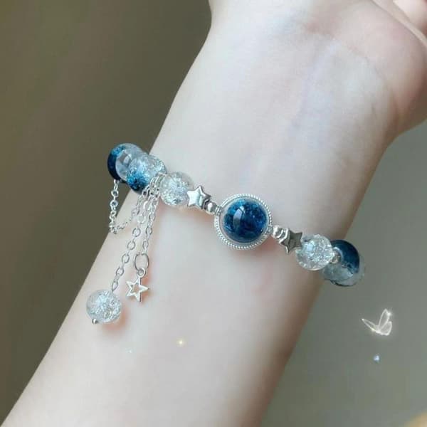 Trendig stil utsökt gradient kristallarmband enkel B A10