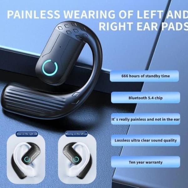 180° roterende HiFi Stereo Vandtæt Trådløs Bluetooth Air Con 1pcs Black