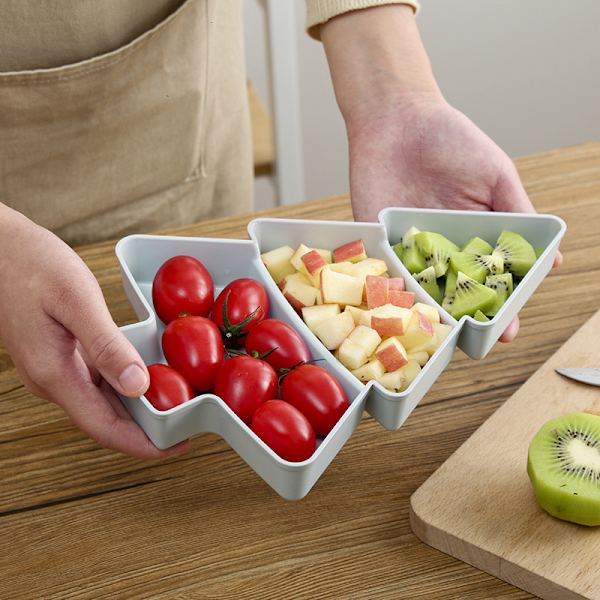Juletrærformet snacks- og nøtteskål til snacks i stuen White