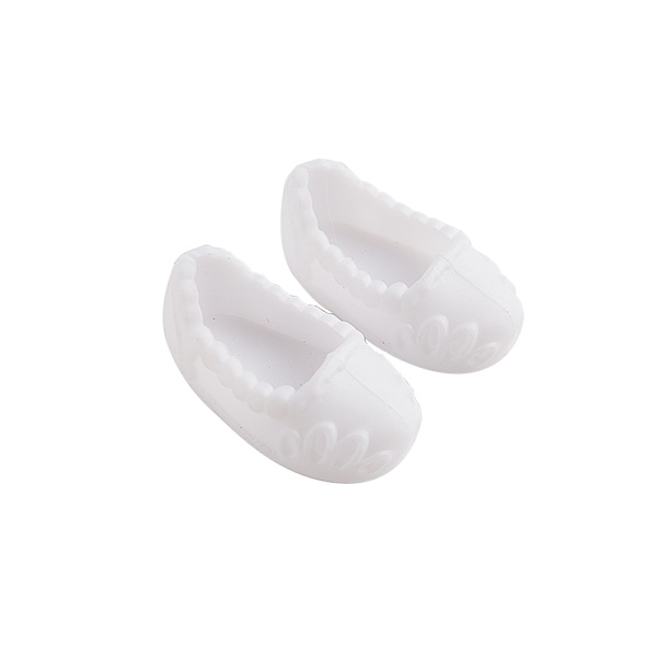 4 par højkvalitetssko til 17 cm BJD-dukker Tilbehør Gener White