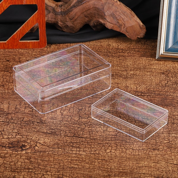 Rektangulær gjennomsiktig plastboks av kjeksgodteriboks Wi A4