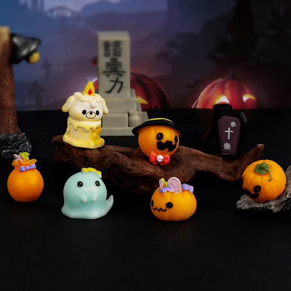 Halloween Micro Landscape Miniature Resin Craft Mini Fairy Gard A6