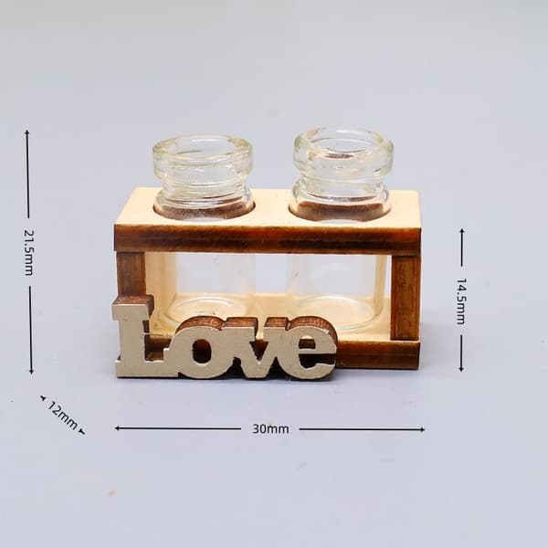 1 st 1:12 Dockhus Miniatyr Hydroponisk Trä Blomsterarrangemang A1