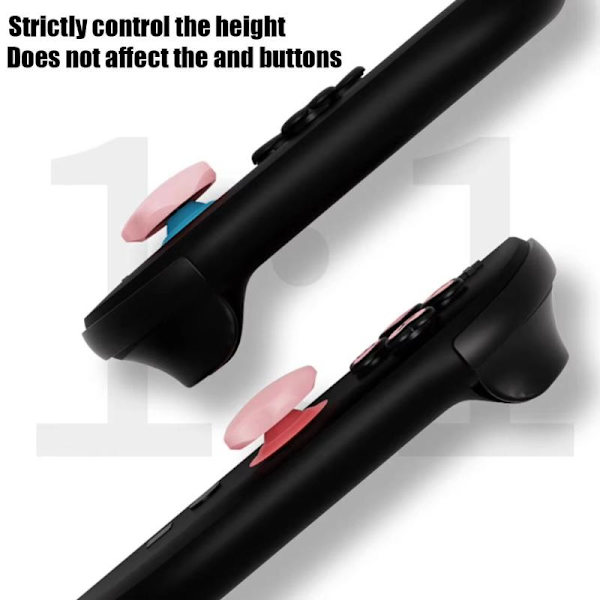 1 uppsättning e hjärtformade silikonknappskydd för NS2 Switch 2 Joy A6