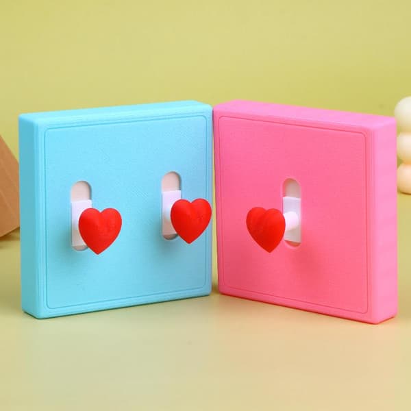 86 Typ Väggströmbrytare Skyddskåpa 3D-printad Hjärtformad De A8