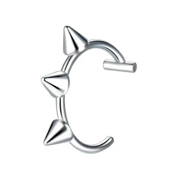 1 Stk Rustfrit Stål Næse Ring Bøjle Septum Ringe C Clip Lip Rin A4