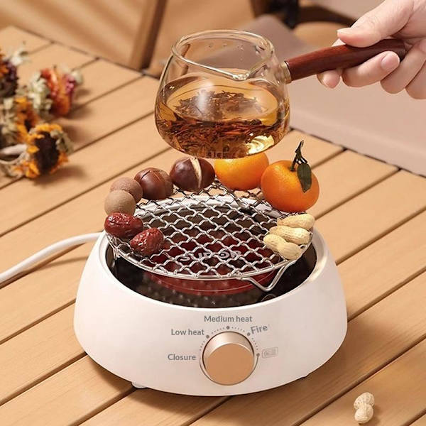 Airfryer-rist i rustfrit stål, grillholder, bagekurv 12CM