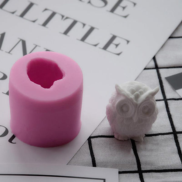 3D Ugle Lysestøbning Silikoneform til Lysfremstilling DIY Håndlavet