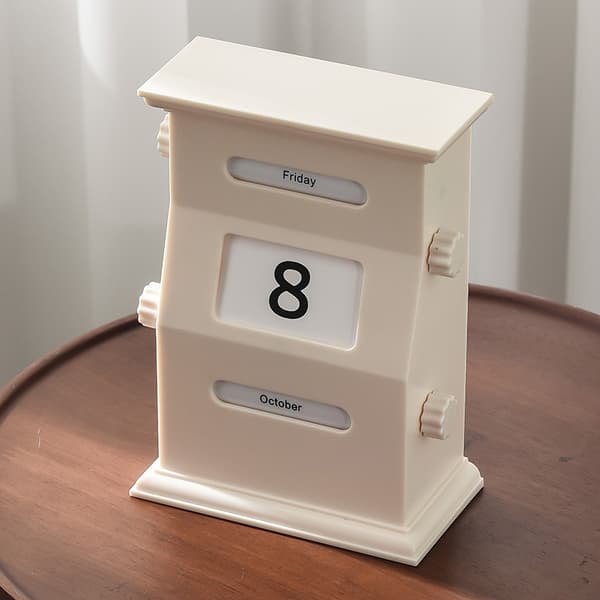 Bordkalender med flip-display Genanvendelig kalender for hvert år A2
