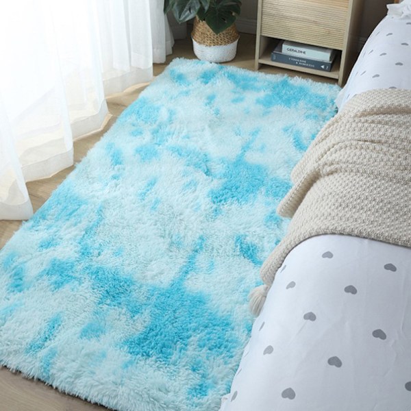Nordisk tyk tæppe plys stue soveværelse seng tæppe gulv A1 50x80cm