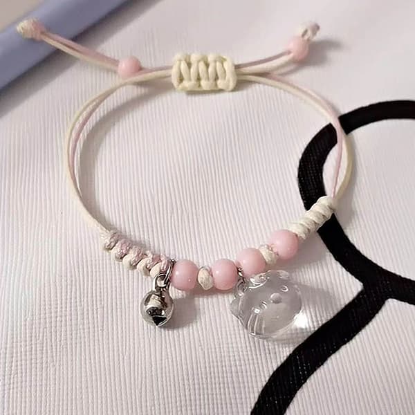 Kawaii Sweet e hänge flätat rep armband vän par jude Blue